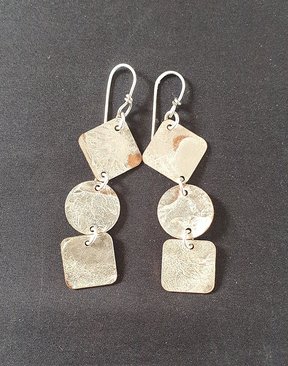 Silver and Copper Earrings with Silver Ear Wires-accessories-HYDRO SURF