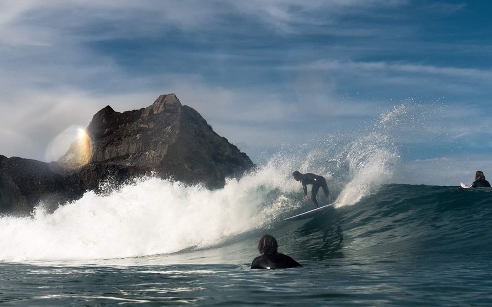 Sam Pasley Surfing