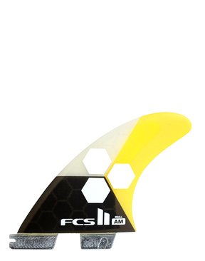 FCS II AM PC Small Yellow Tri Fins-fcs-2-fins-HYDRO SURF