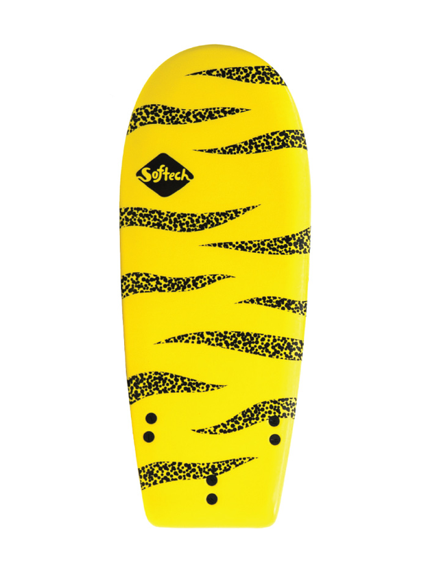 Softech Rocket Launch 4'2 Yellow & Black Soft Top Softboard