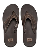 Reef Leather Fanning Pro Jandels - Dark Brown Leather