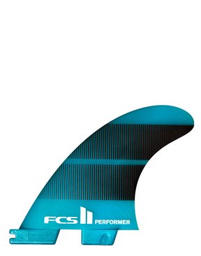 FCS II Performer Neo Glass Tri Fins - Teal-essential-HYDRO SURF