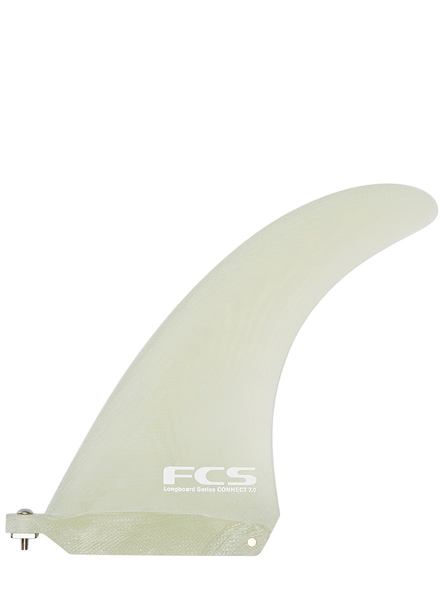 FCS Connect PG Longboard Fin - Screw & Plate - Clear