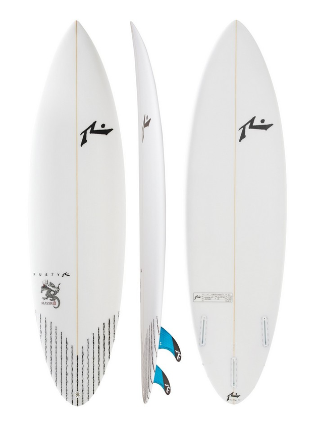Rusty Slayer II Five Fin Surfboard - FCSII Slight Discolour on sale