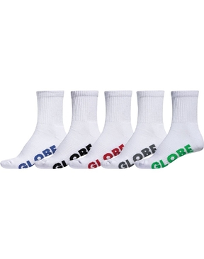 Globe Stealth Sock 5 Pack Crew-accessories-HYDRO SURF