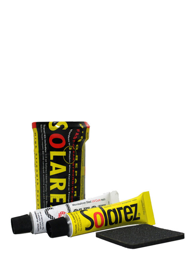 Solarez Polyester + Microlite UV Cure Surfboard Ding Repair Kit - Mini Travel 