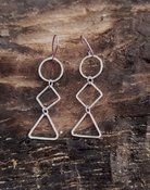 Sterling Silver & Niobium Earrings