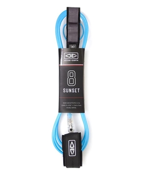 Ocean & Earth Sunset 8ft Moulded Leashes -surf-hardware-HYDRO SURF