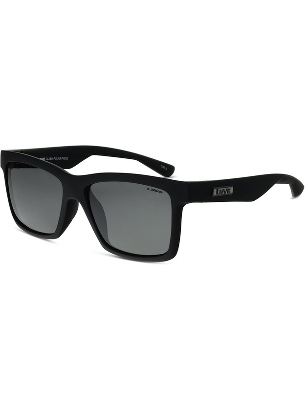 Liive Clash Sunglasses - Polar Matt Black Lens