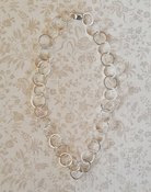 Fine Silver Textured Chain Necklace