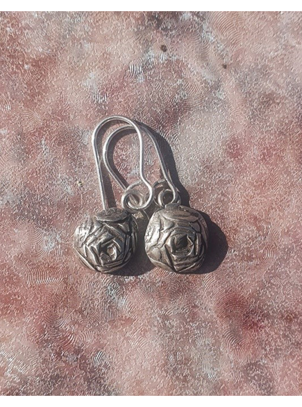 Sterling Silver Flower Earrings