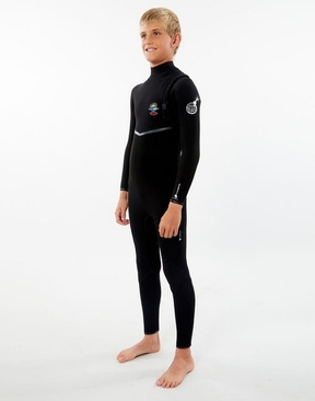 Rip Curl Junior Flashbomb 4x3mm Zip Free Wetsuit Steamer 2021-wetsuits-HYDRO SURF