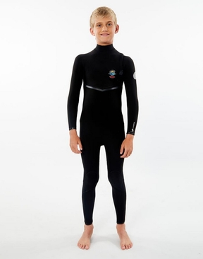 Rip Curl Junior Flashbomb 4x3mm Zip Free Wetsuit Steamer 2022-wetsuits-HYDRO SURF