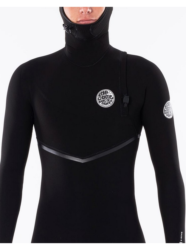 Rip Curl E Bomb 4x3mm Zip Free Hooded Wetsuit Wetsuits for surfing