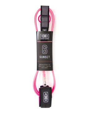 Ocean & Earth Sunset 6ft Moulded Leashes -surf-hardware-HYDRO SURF