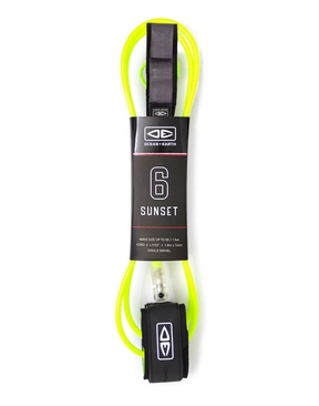 Ocean & Earth Sunset 6ft Moulded Leashes -surf-hardware-HYDRO SURF