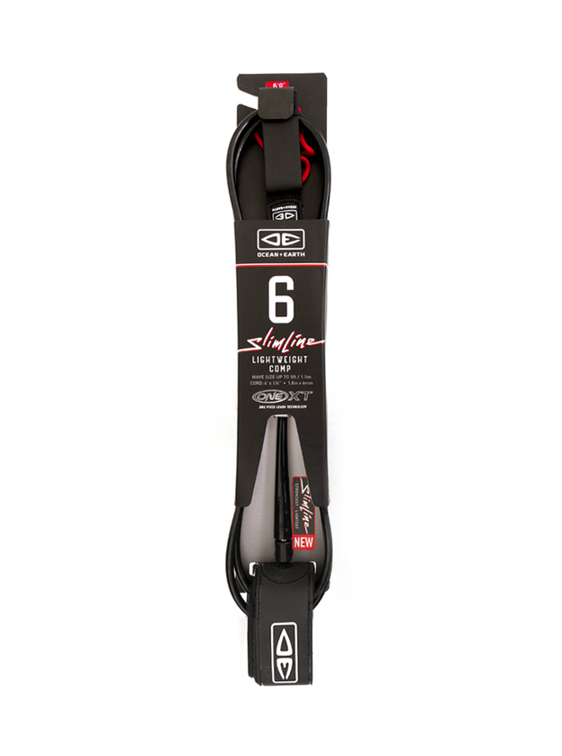 Ocean & Earth Slim Line ONE-XT Pro 6ft Comp Leash - SUPPORT LOCAL PROMO