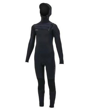 O'Neill Youth Hyperfreak 5x4mm Hooded Wetsuit Chest Zip Steamer-children-HYDRO SURF