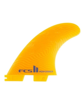 FCS II Performer Neo Glass Medium Mango Tri Fins-surfboard-fins-HYDRO SURF