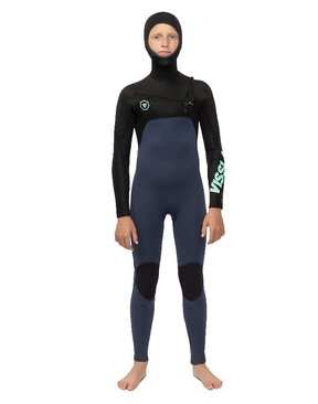 Vissla 7 Seas Boys 5x4x3mm Full Hooded Chest Zip Wetsuit-wetsuits-HYDRO SURF