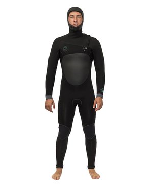 Vissla North Seas 5.5x4.5mm Full Hooded Chest Zip-wetsuits-HYDRO SURF