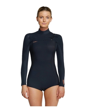 O'Neill Womens Hyperfreak Chest Zip Long Sleeve Spring Suit 2mm-wetsuits-HYDRO SURF