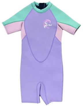 O'Neill Girls Toddler Reactor Back Zip Short Sleeve Spring Suit 2mm-wetsuits-HYDRO SURF