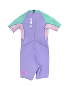 O'Neill Girls Toddler Reactor Back Zip Short Sleeve Spring Suit 2mm