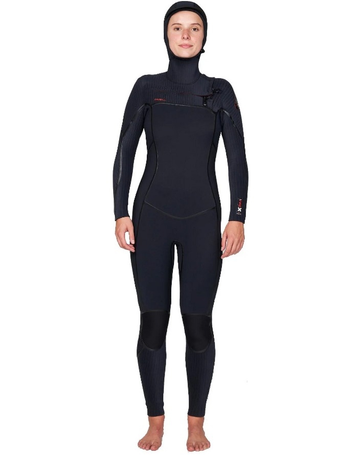 O'Neill Womens Hyper Fire X 5x4 mm Hooded CZ Wetsuits for surfing