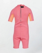 O'Neill Girls Toddler Reactor Back Zip Short Sleeve Spring Suit 2mm