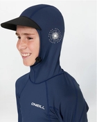 Oneill Boy's TRVLR Long Sleeve Hooded Rash Vest - Slate