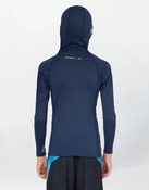 Oneill Boy's TRVLR Long Sleeve Hooded Rash Vest - Slate