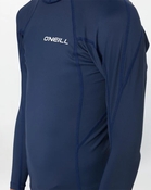 Oneill Boy's TRVLR Long Sleeve Hooded Rash Vest - Slate