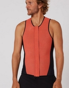 O&E Double Black Sleeveless Frontzip Front Paddle Vest 1.5mm 