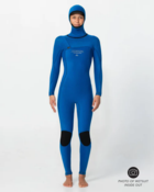 O'Neill Women's Hyperfreak 5.5x4.5mm Hooded Wetsuit Chest Zip Steamer