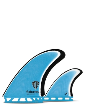 Futures Mark Richards Twin + 1 Fibreglass OS-surfboard-fins-HYDRO SURF