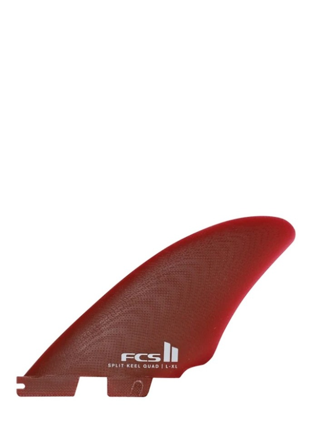 FCSII Split Keel PG Quad Fins Rust